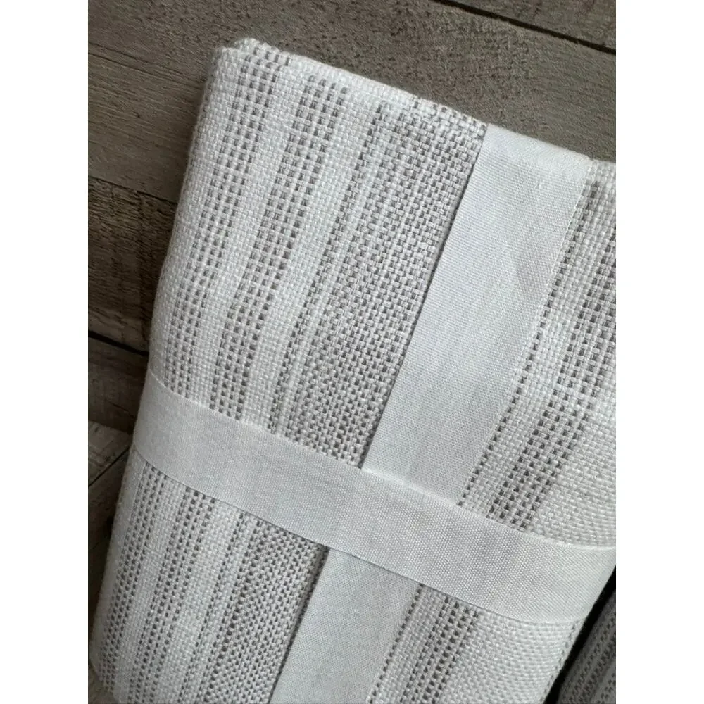 NWT Pottery Barn Hawthorn Stripe Shams King Taupe